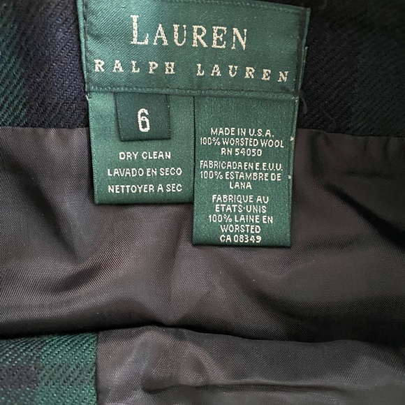 Ralph Lauren size 6 plaid skirt - Picture 5 of 5